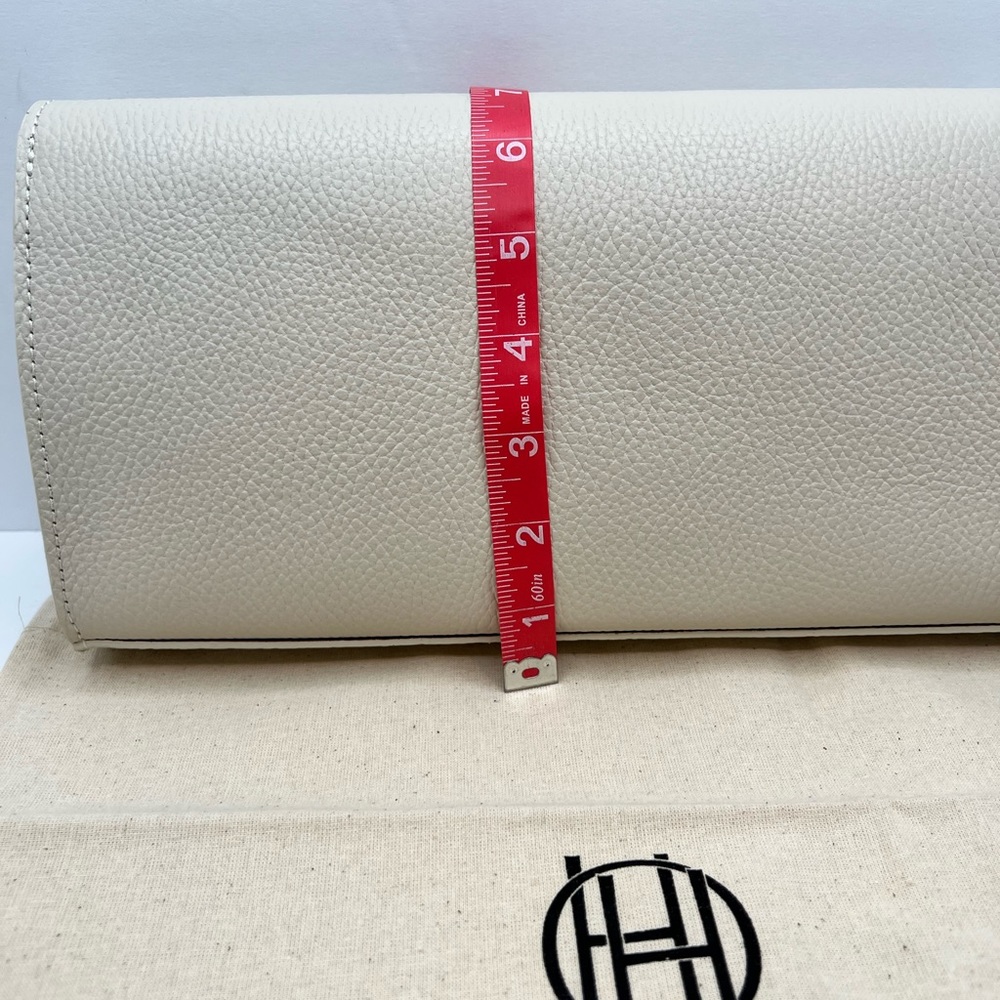 HOUSE OF HARLOW CLUTCH, MADE IN ITALY, BEIGE LEATHER, VERSATILE, UNIQUE DESIGN - Picture 13 of 15